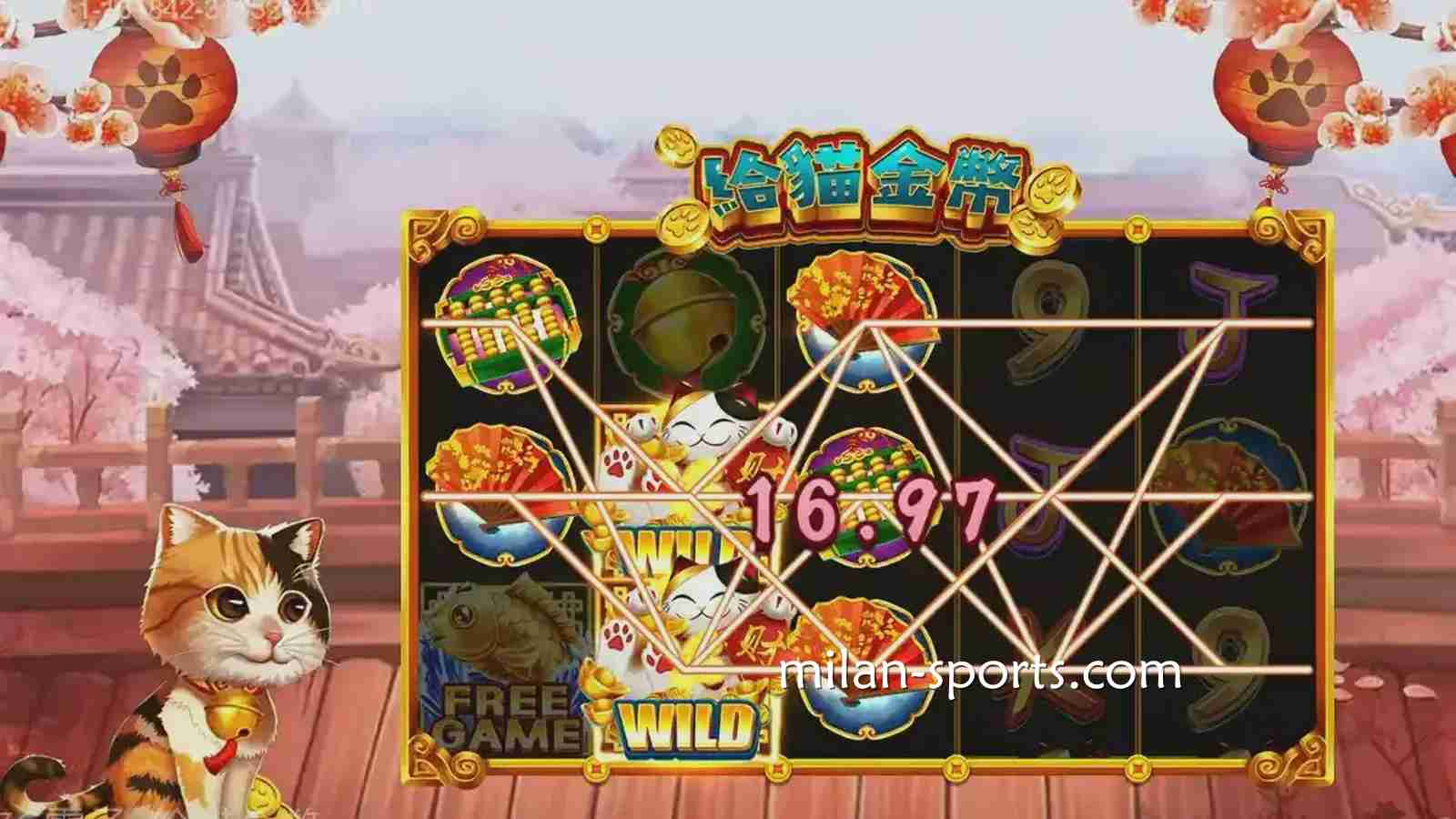 《给猫金币》游戏充满卡通风格与日系元素，在BBIN体育极易上手